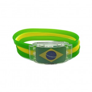 Pulseira Do Hexa Led Bandeira Do Brasil Copa Do Mundo Merak